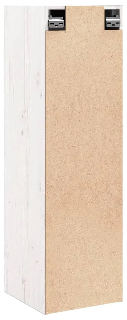 Armários de parede 2 pcs 30x30x100 cm pinho maciço branco