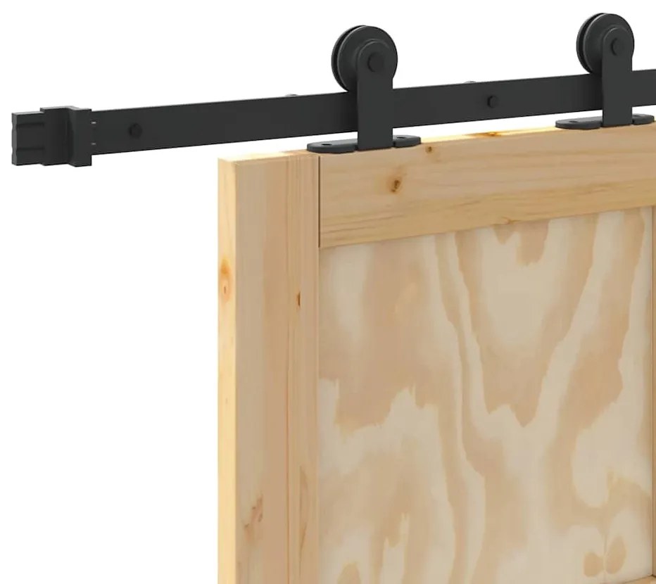 Porta Deslizante com Conjunto de Hardware 'ORKDAL'Madeira Sólida de Pi