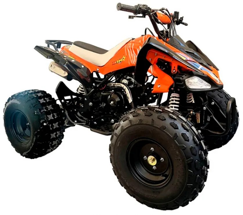 MINI MOTO 4 INFANTIL GASOLINA 125cc MTR KF8 LARANJA