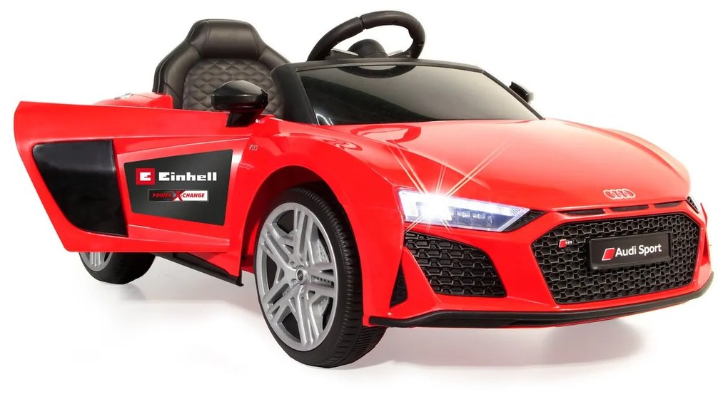 Carro elétrico infantil Audi R8 Spyder 18V Vermelho Einhell Power X-Change incl. starter set