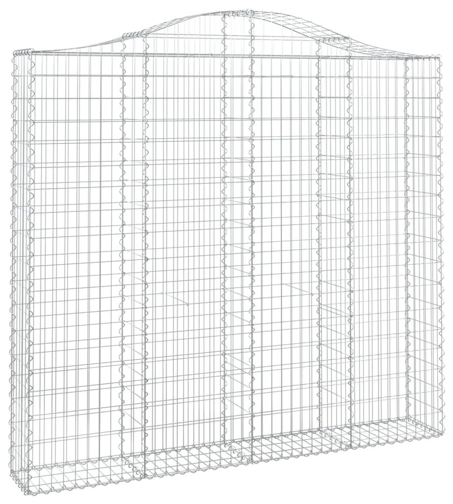 Cestos gabião arqueados 4pcs 200x30x180/200cm ferro galvanizado