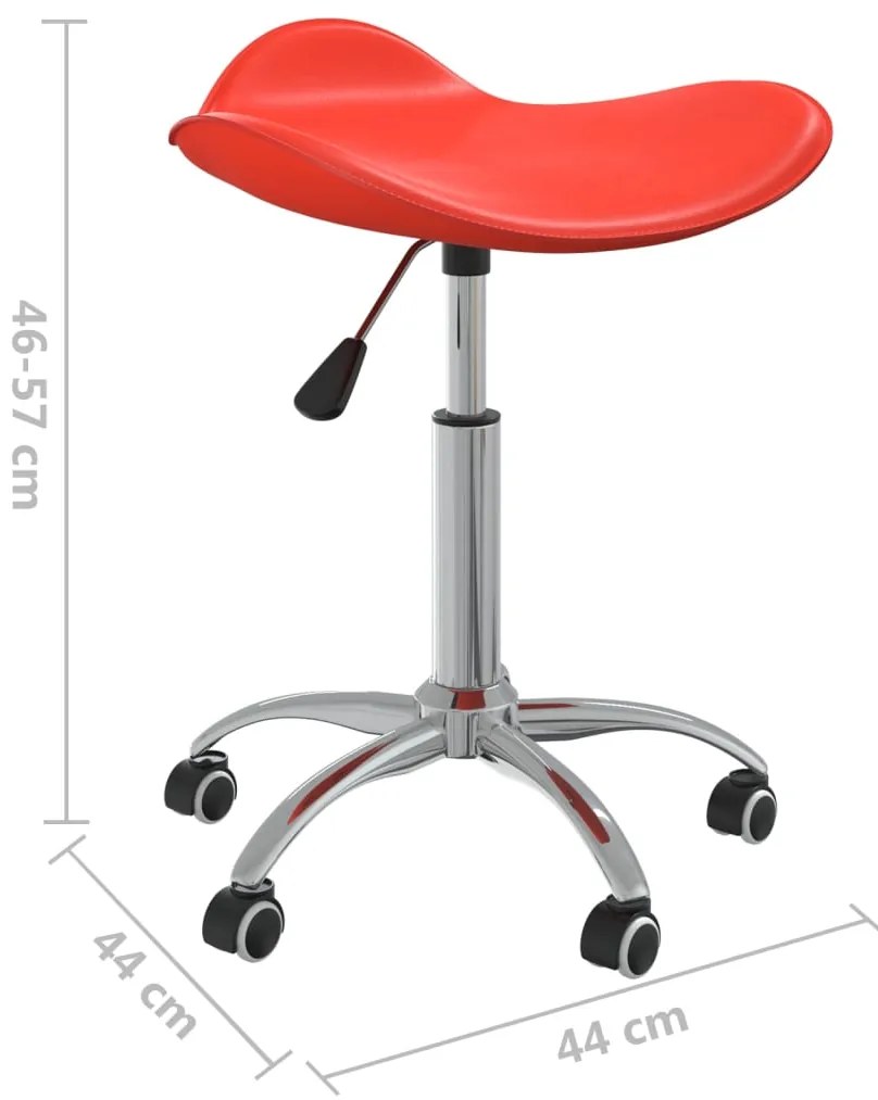 Banco de salão/spa couro artificial vermelho