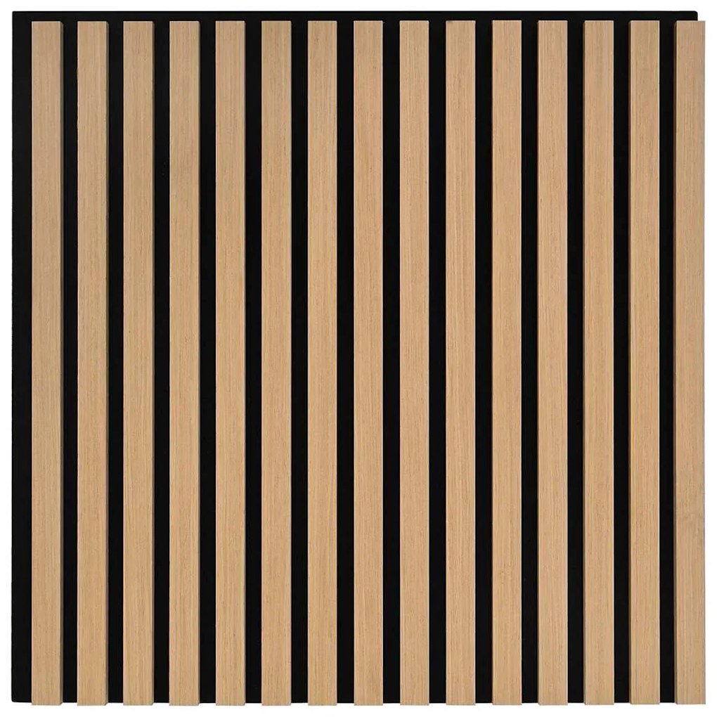Painéis de parede acústicos 8 pcs ripado 60,5x60 cm