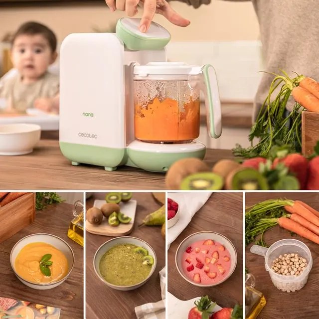 Processador de alimentos que ferve, tritura, esteriliza e aquece garrafas Nana BabyCare FoodProcessor