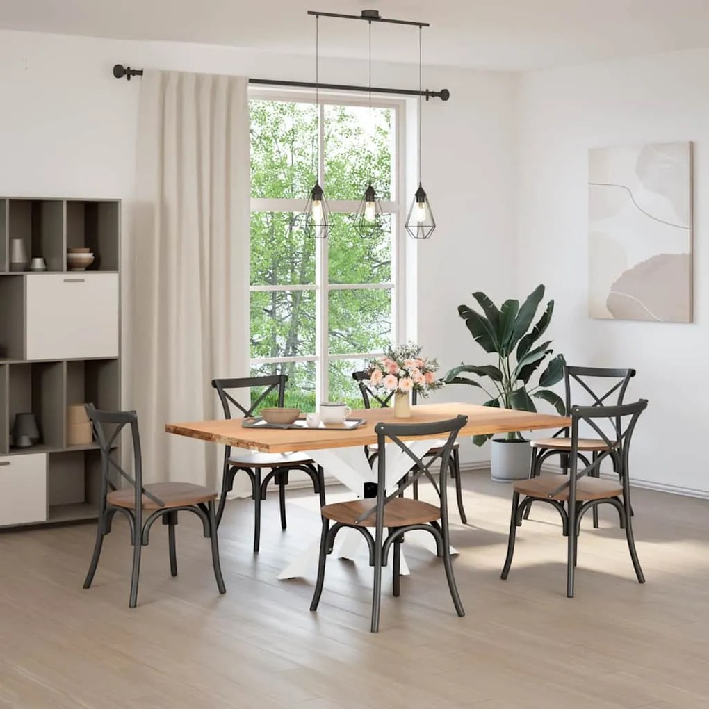 Pé de mesa de jantar em formato de aranha, branco, 120x68x(72-73) cm,