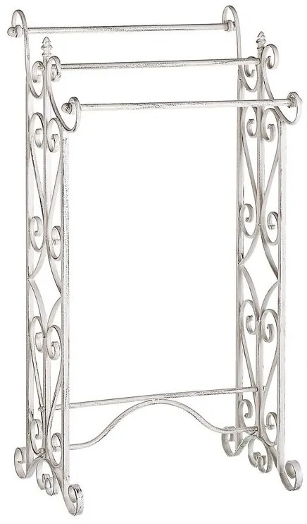 Toalheiro vertical branco 27 x 90 cm CHILLAN Beliani