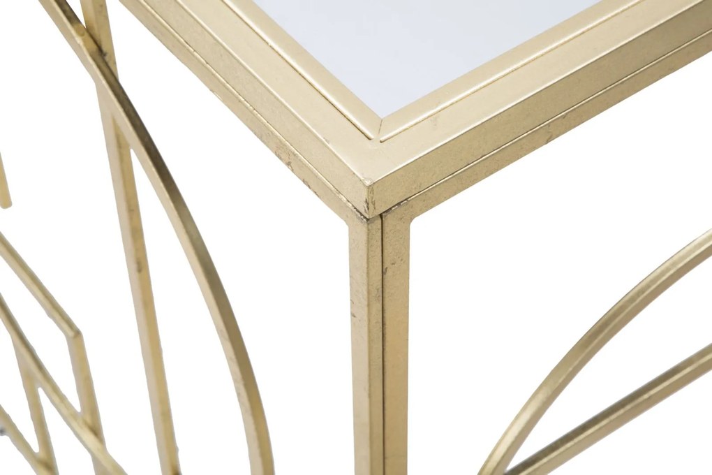 MESA CONSOLA MARIE 120X41X81 CM DOURADO
