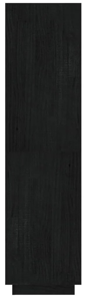 Estante/divisória 40x35x135 cm pinho maciço preto