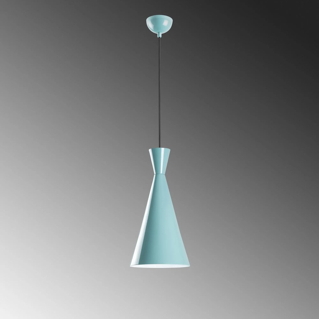 Candeeiro de Teto Tom – Turquesa – Ø19 h:37 cm