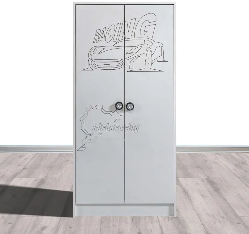 Guarda-Roupa infantil 2 portas ECO (MUS) BRANCO