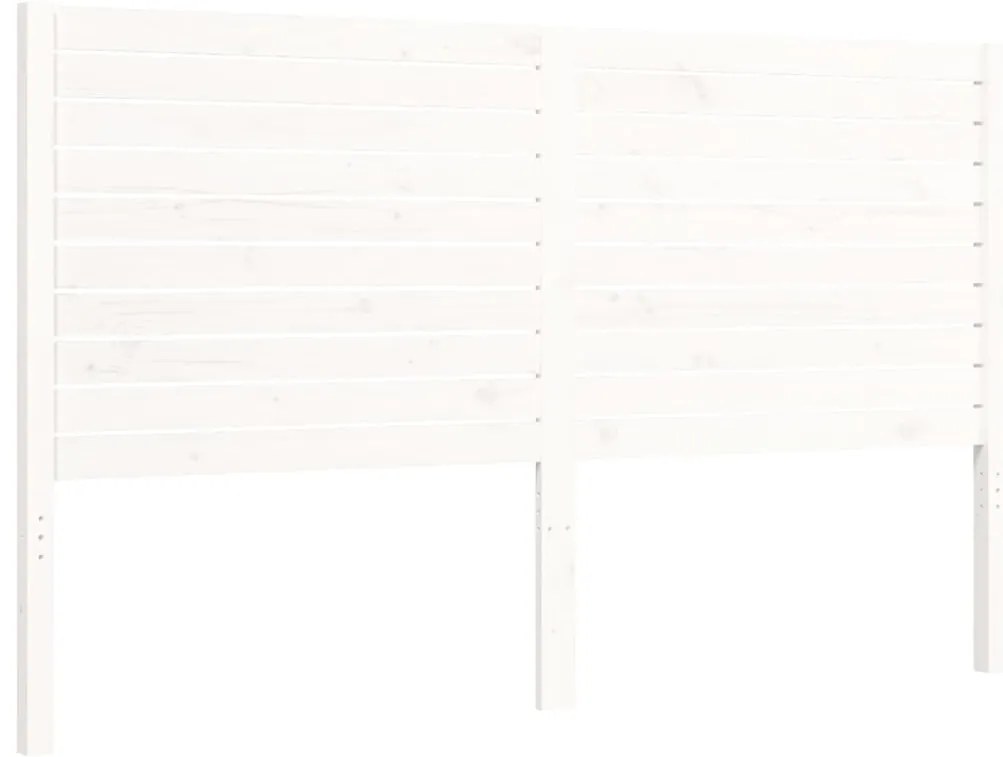 Estrutura de cama com cabeceira 160x200 cm madeira maciça