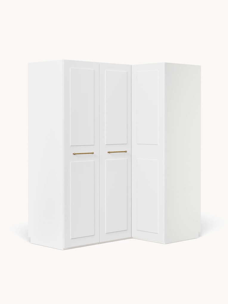 Roupeiro de canto modular Charlotte, L 165 cm, vários tamanhos