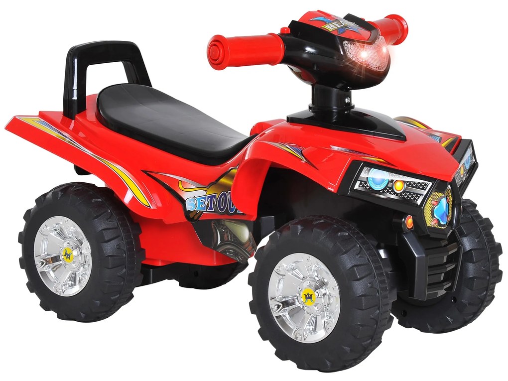 HOMCOM Quad passeio de criança Carro de bebê sem pedais brinquedo com