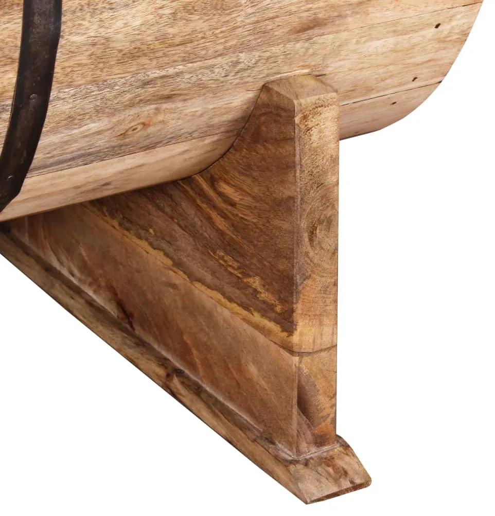 Mesa de centro madeira de mangueira maciça 88x50x40 cm