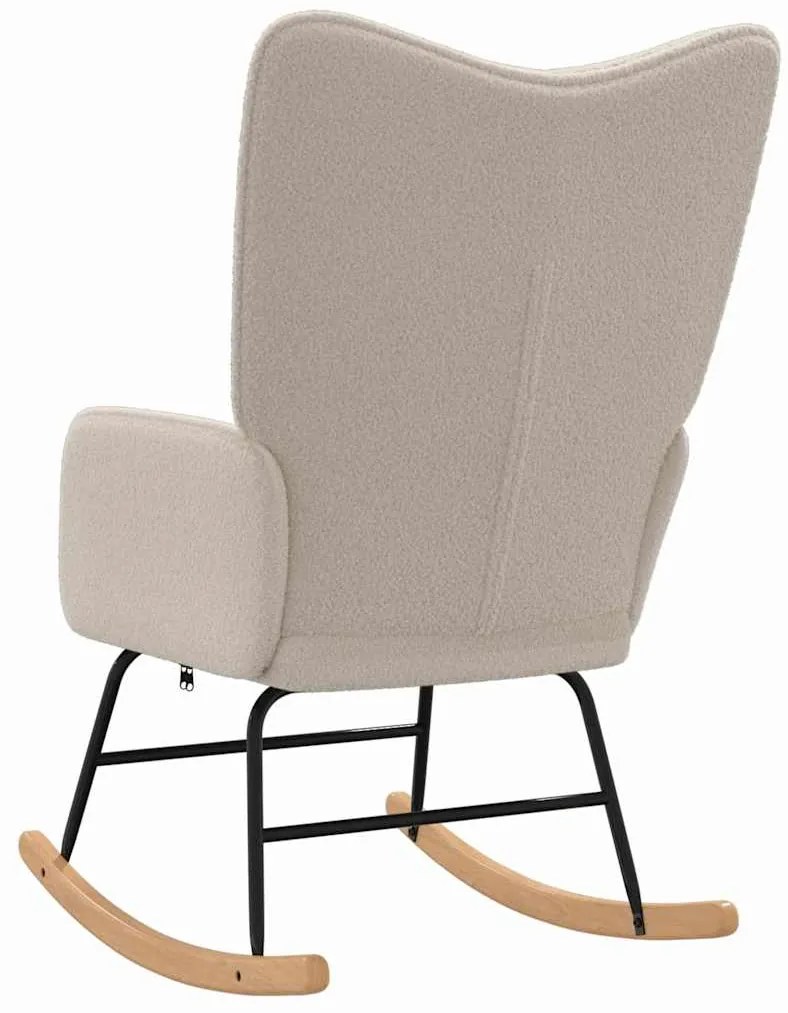Cadeira Relaxante vidaXL Cinza Claro em Tecido Tipo Lã