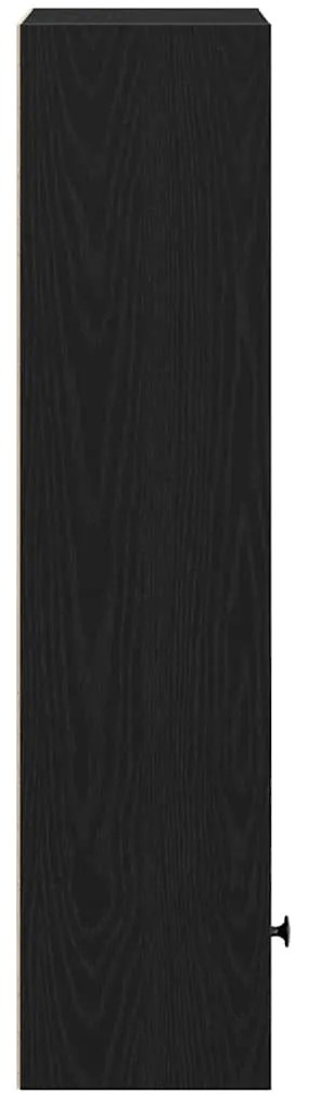 Estante 31x24x102 cm derivados de madeira carvalho preto