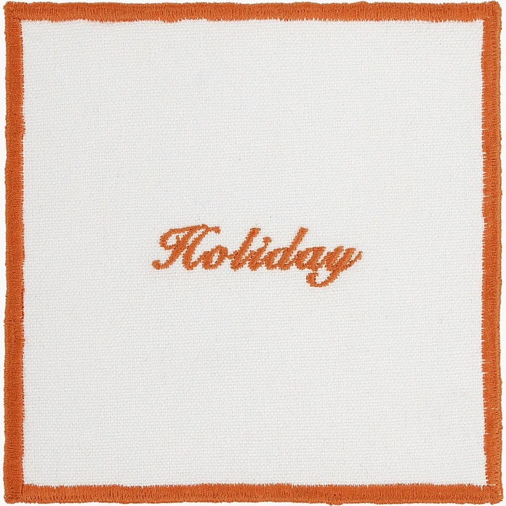 Bases para copos em algodão Holiday, conjunto de 4
