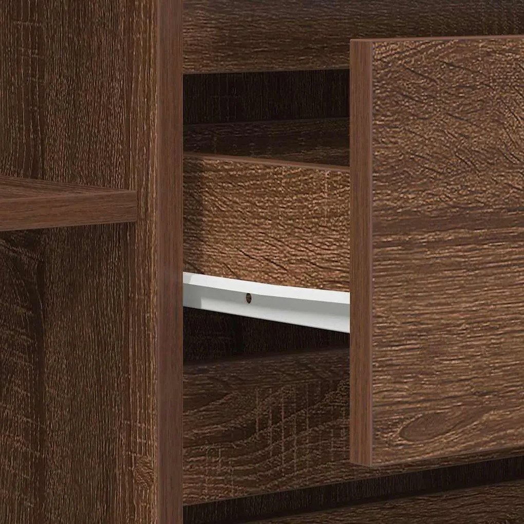 Sideboard Castanho Carvalho 120x41x75 cm Madeira engenheirada