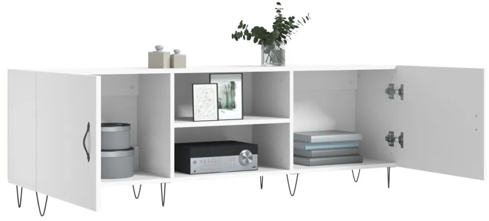 Móvel para TV 150x30x50 cm derivados de madeira branco