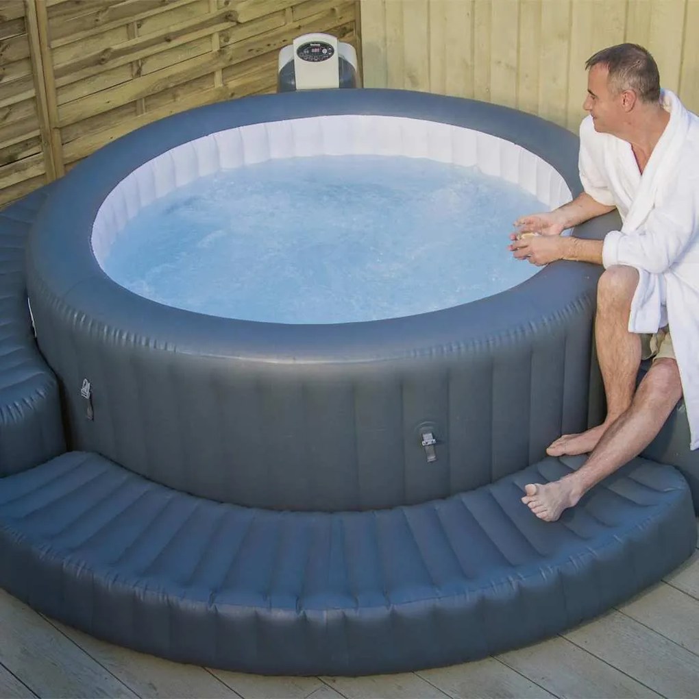 Rebordo insuflável Lay-Z-Spa p/ banheira hidromassagem redonda