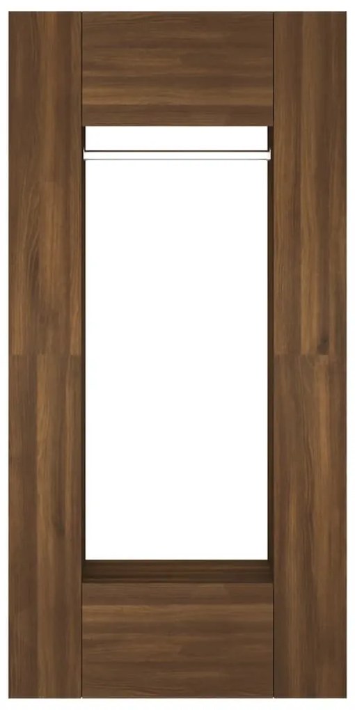 Armários corredor 2 pcs derivados de madeira carvalho castanho