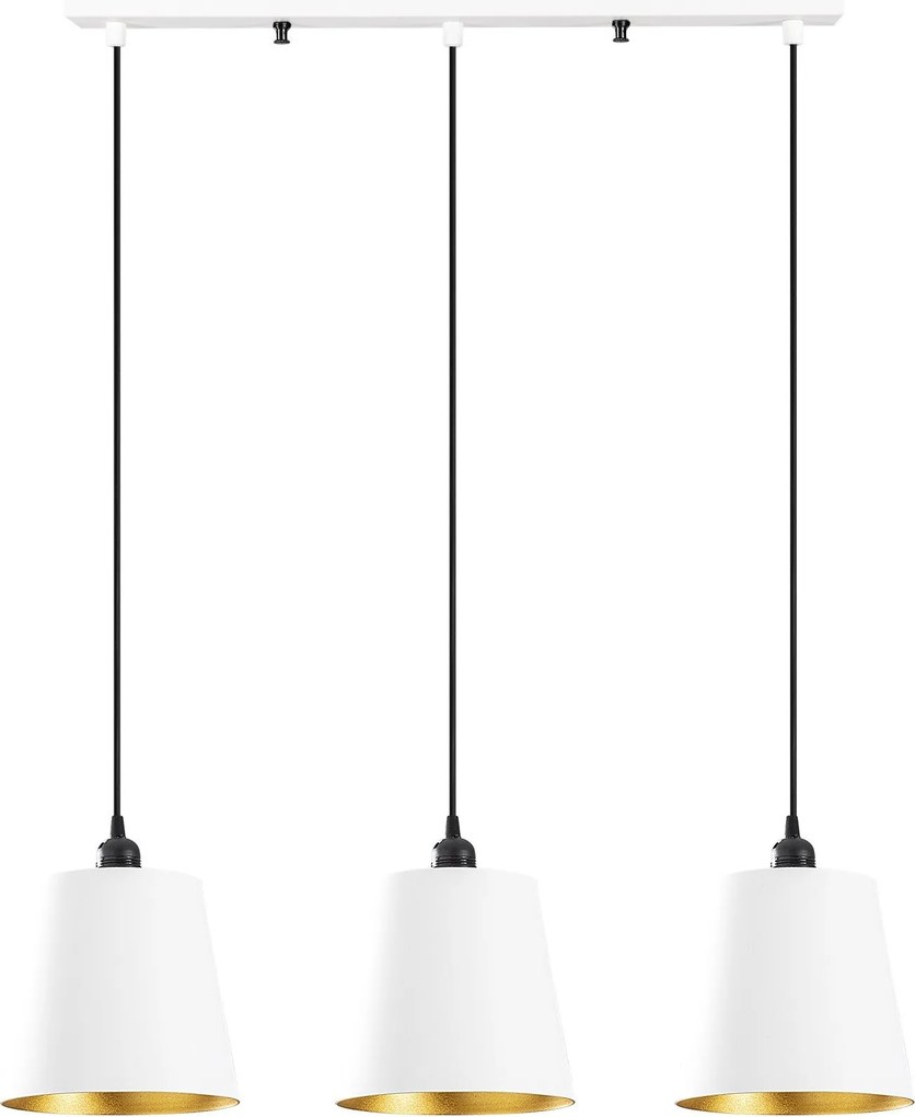 Candeeiro de Teto Berceste – Branco – 60 x 21 cm