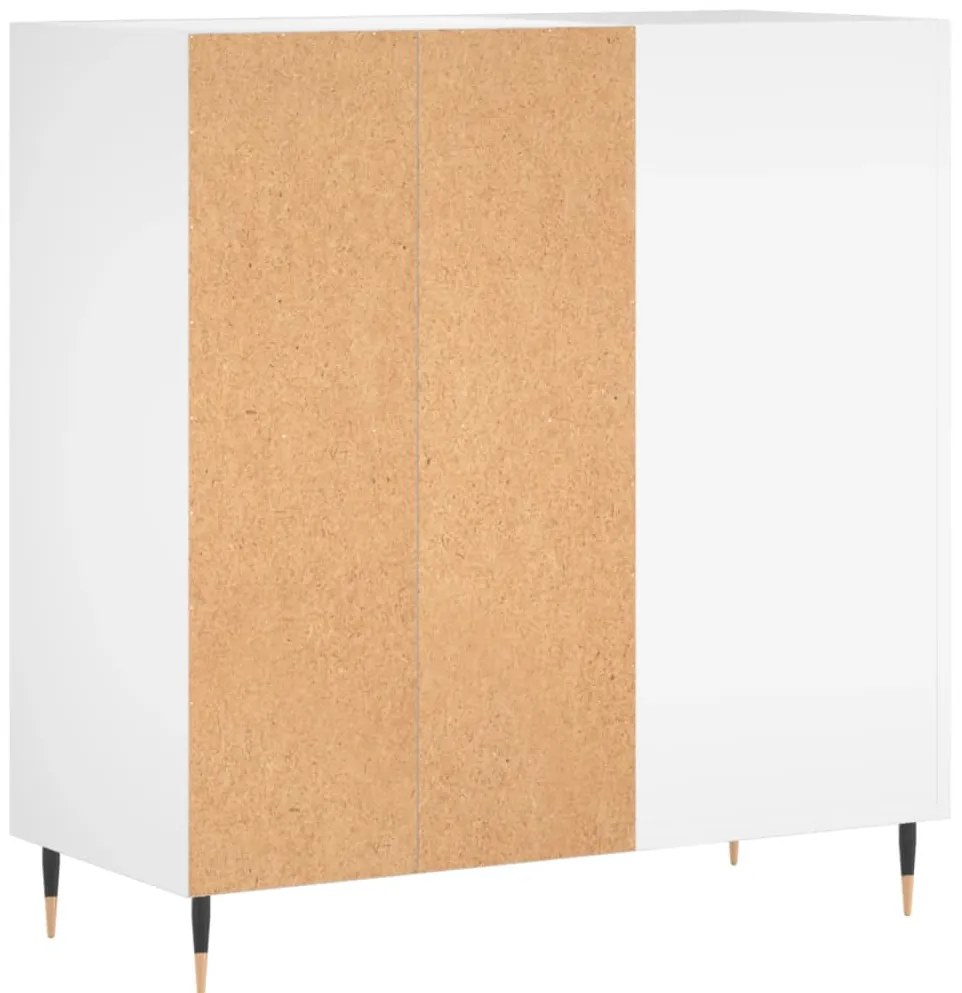 Armário para discos 84,5x38x89 cm derivados de madeira branco