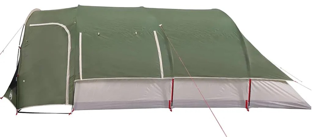 Tenda familiar túnel para 8 pessoas impermeável verde