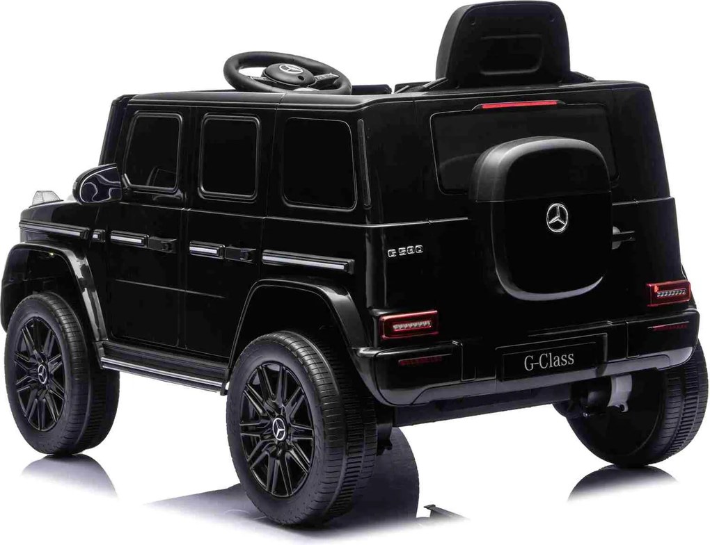 Carro elétrico Crianças 3 a 7 anos Mercedes-Benz 12V G580 Bateria Lìtio, controlo Remoto Preto