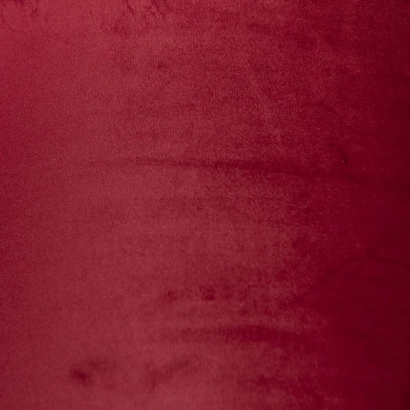 Abajur de veludo vermelho 50/50/25 com interior dourado