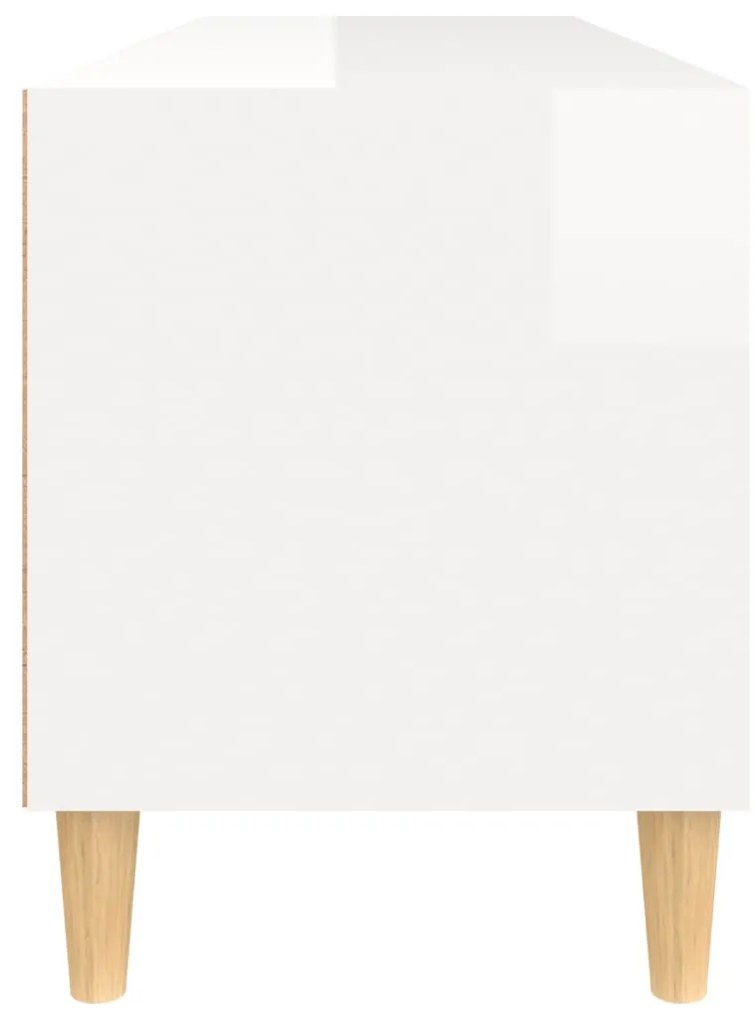 Móvel p/ TV 100x34,5x44,5 cm derivados madeira branco brilhante