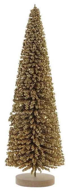 Árvore de Natal DKD Home Decor Dourado Poliéster (17 x 17 x 50 cm)
