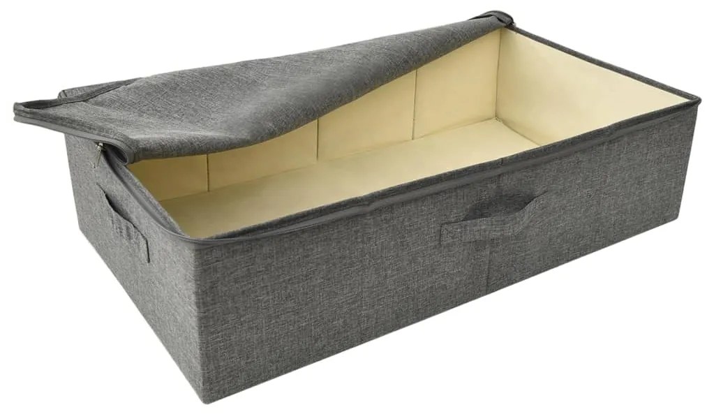 Caixas de arrumação 2 pcs tecido 70x40x18 cm antracite