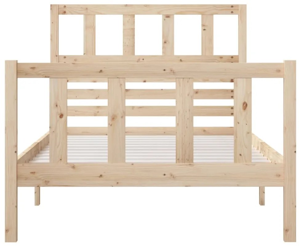 Estrutura de cama 90 x 200 cm madeira maciça