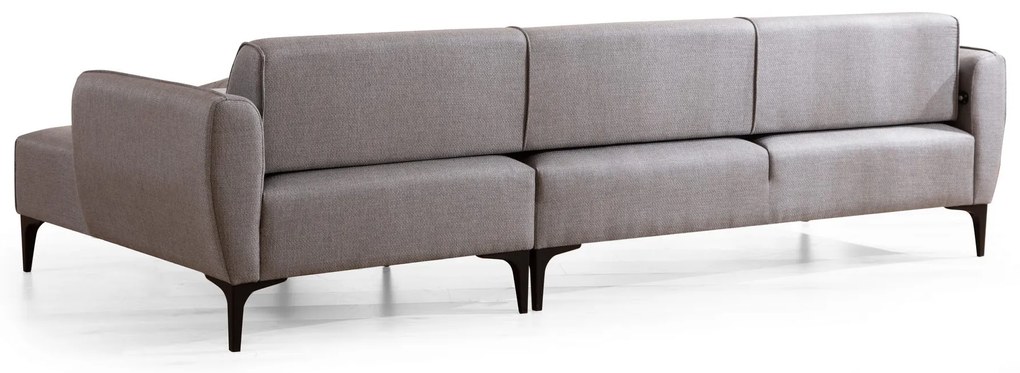 Sofá de Canto Belissimo – Cinzento – 270 x 140 cm