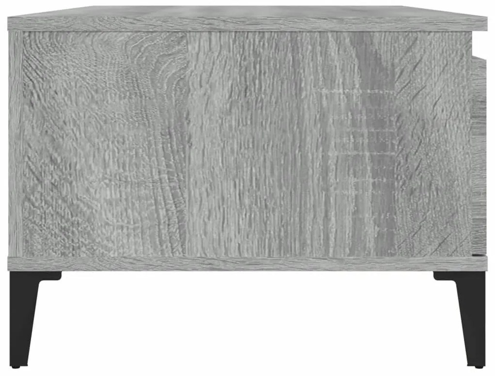 Mesa de centro 90x50x36,5 cm derivados madeira cinzento sonoma
