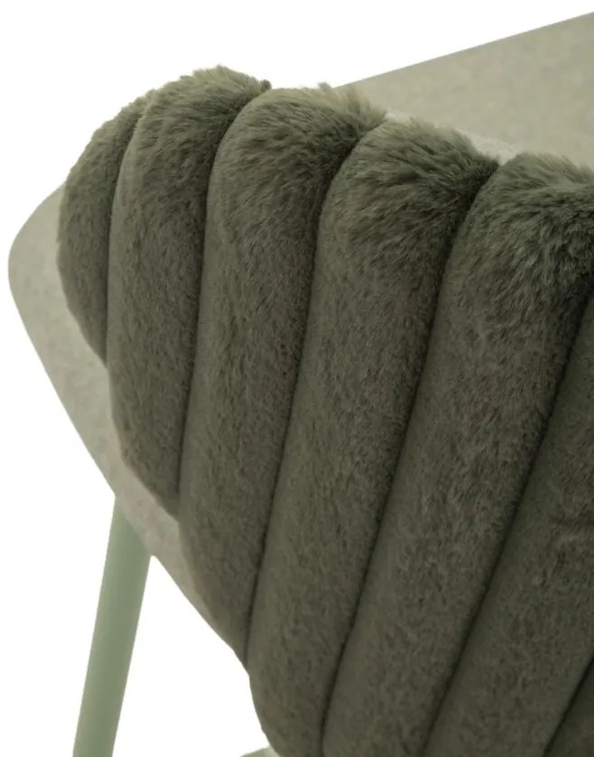CONJUNTO DE 2 BANCOS DE BAR ALASKA VERDE 55X58X106 CM (ALTURA DO ASSENTO 77 CM)
