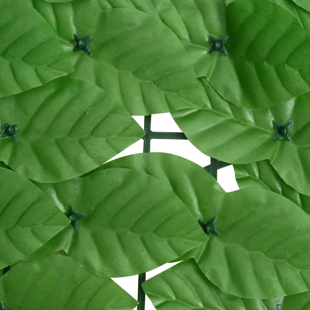 Tela de varanda com folhas verdes 200x100 cm
