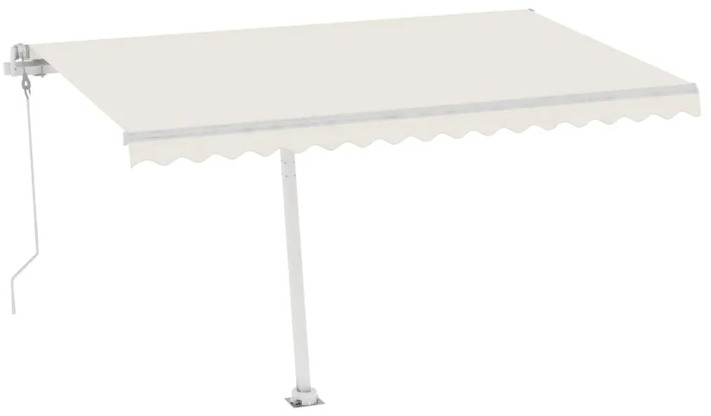 Toldo automático independente 400x350 cm cor creme