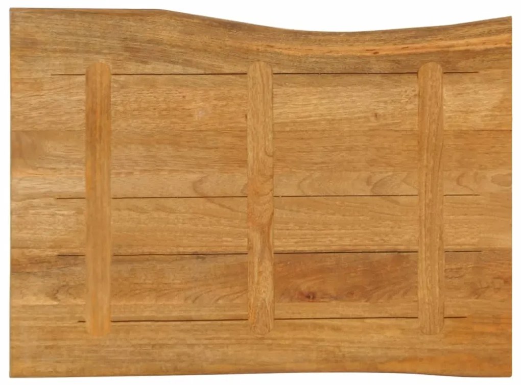 Tampo de mesa c/ borda viva 90x60x2,5 cm mangueira maciça