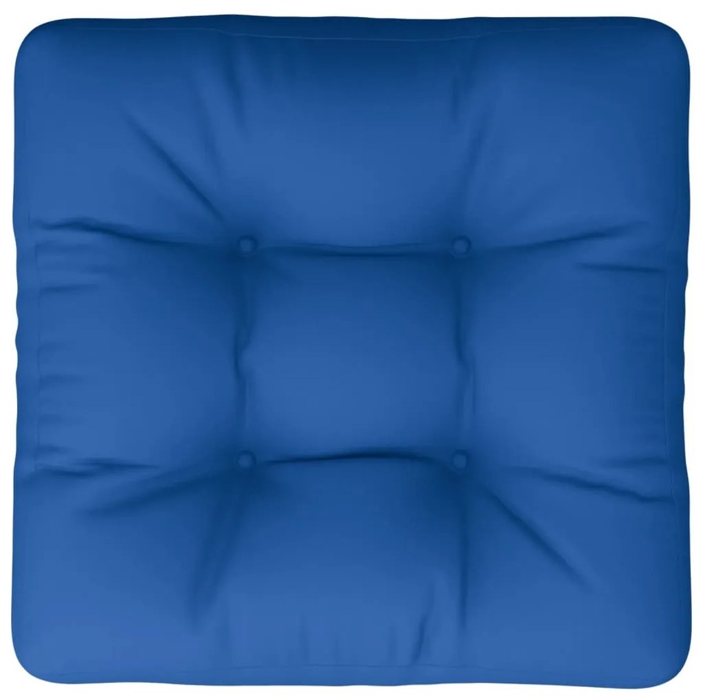 Almofadão p/ sofá paletes 60x60x12 cm tecido azul real