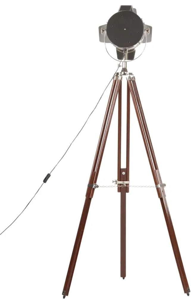 Candeeiro de chão tripé 180 cm madeira de mangueira maciça