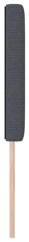 Cabeceira LED vidaXL Design Simples Cinza Escuro 80 cm Tecido de Velud