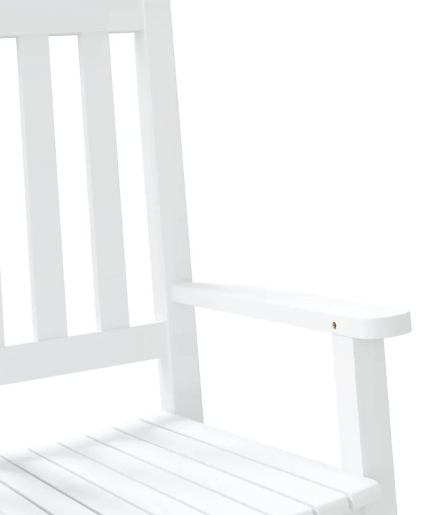 Cadeiras de baloiço infantis 2 pcs álamo maciço branco