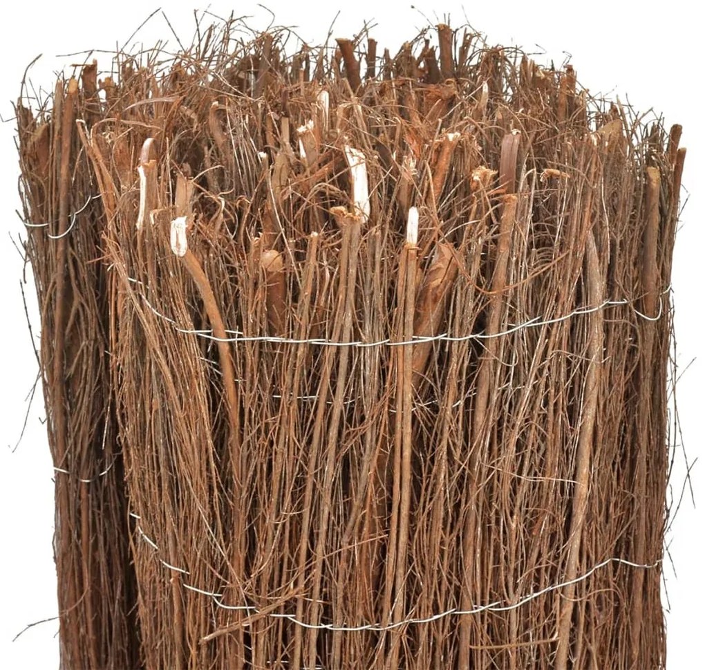 Cerca de galhos de madeira 400 x 100 cm