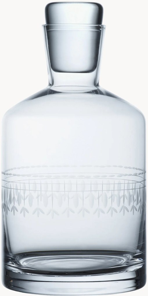 Decantador em cristal artesanal Ovals, 800 ml
