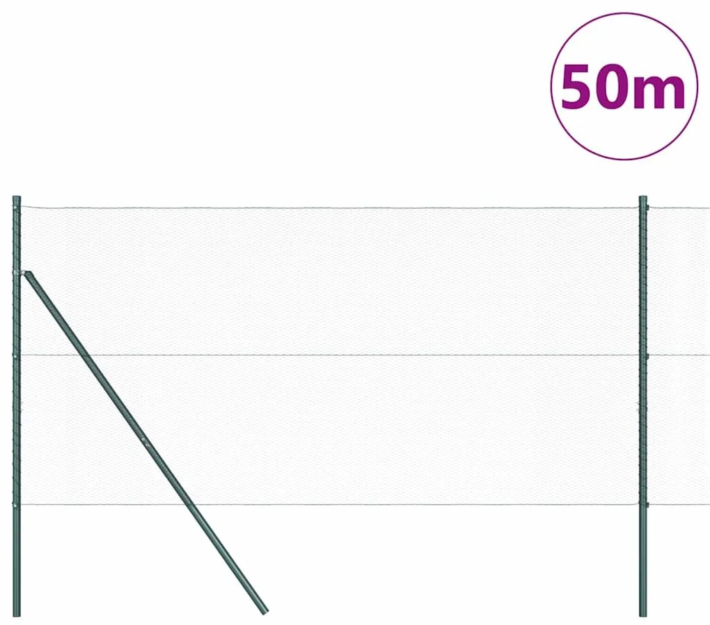 Cerca Hexagonal vidaXL Cinza 1,4x50 m de Aço