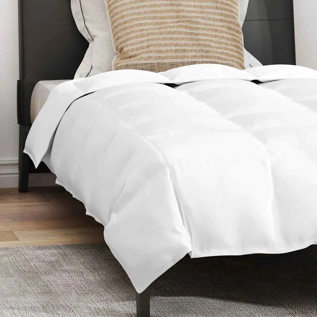 Edredão com travesseiro 2 pcs Branco 155 x 200 cm Penugem