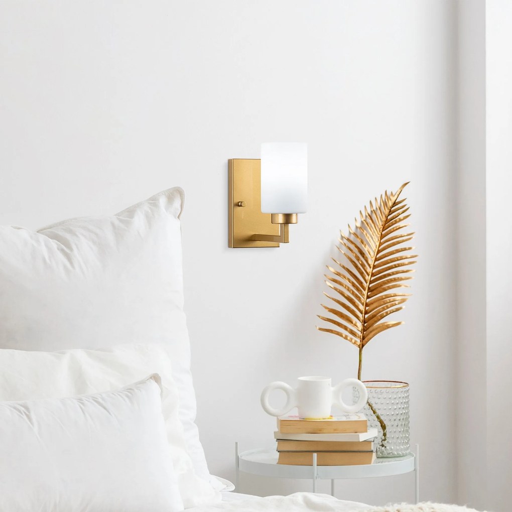 Aplique de Parede Hania – Dourado – 10 x 19 x 23 cm