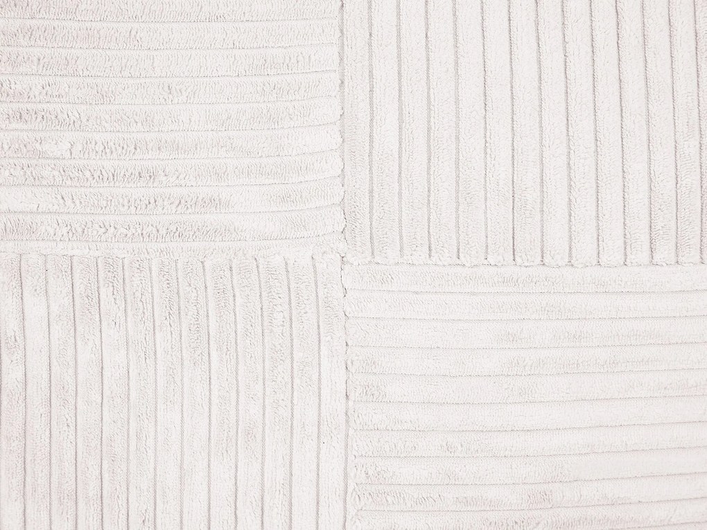 Conjunto de 2 almofadas decorativas em bombazine branca creme 43 x 43 cm MILLET Beliani